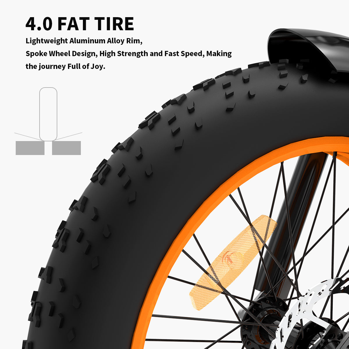 36V 500W Foldable Fat Tire E-Bike 20x4.0 Inch Commuter Bike ,13AH Lithium Battery, FR Disc Brake & 866 LCD Display