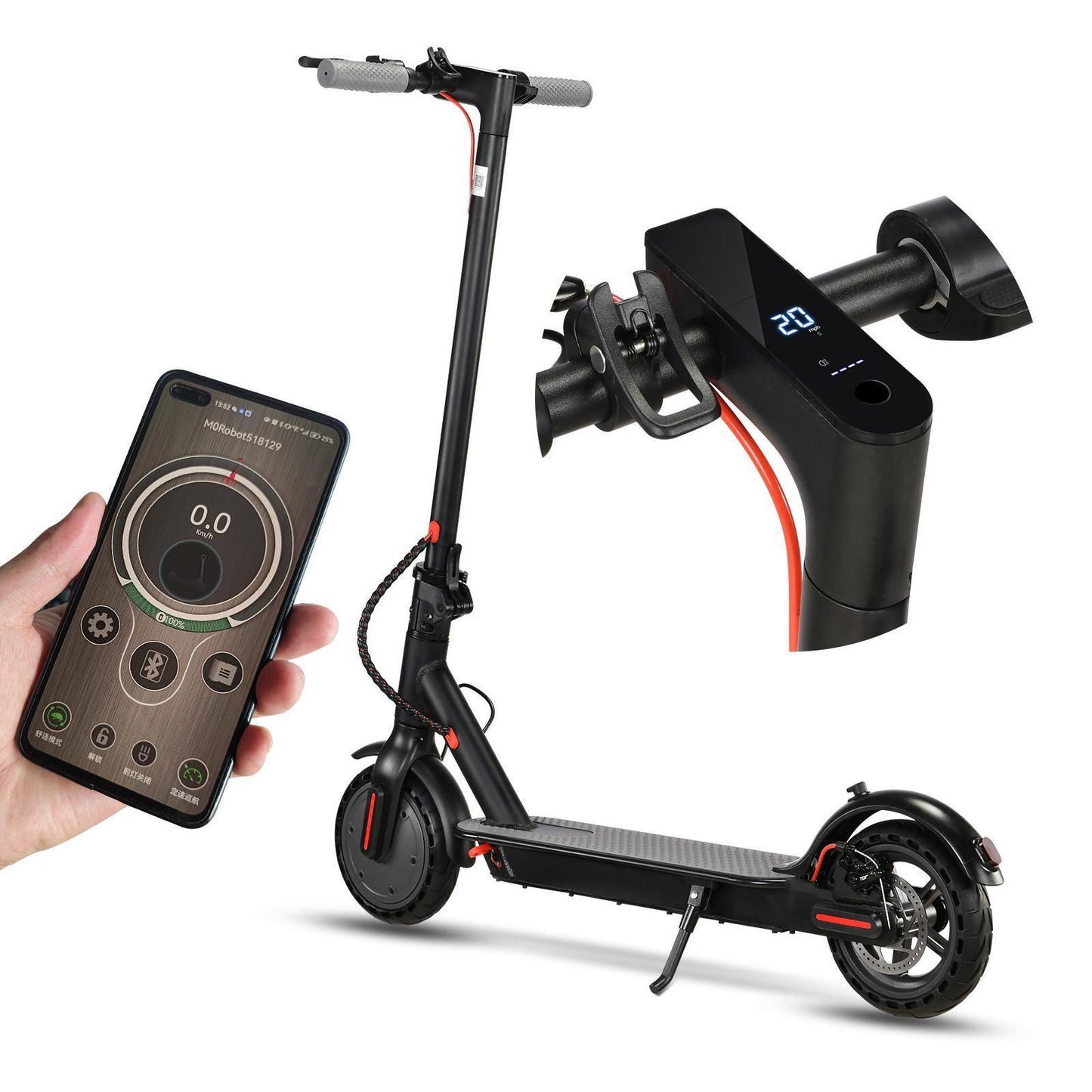 App Controlled Smart Electric Scooter J3 Pro Fast Electric Scooter Powerful Electric Scooter For Adults